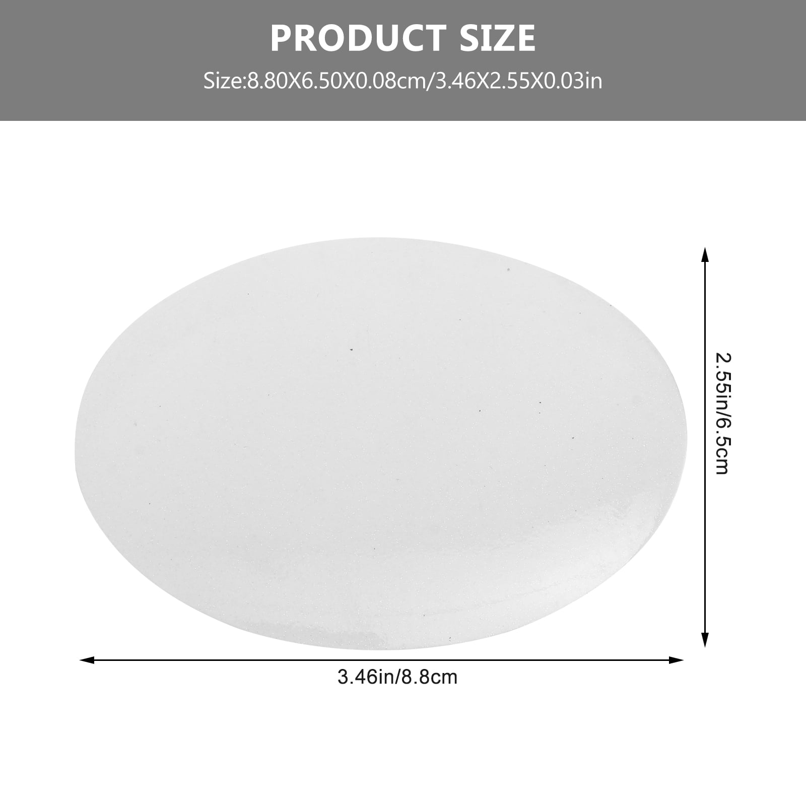 WHAMVOX 12Pcs Fridge Sublimation Sticker White Pearlite Film Simple Home Fridge Magnet 8.80x6.50x0.08in
