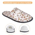 thumbnail image 3 of Fotbe Christmas Santa Cartoon Snowman Pantuflas Peludas para Mujer con Estampado, Zapatillas de Peluche, Zapatos de Invierno para Casa, Uso Interior y Exterior-Large, 3 of 8