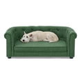thumbnail image 6 of Kamsly 38" Classic Pets Sofa Bed for X-Large Dogs, Cozy & Breathable Padded Dog Sofa-Couch w/ Button Tufted&Arc Backrest, Elevated Comfy Sofa Dog Beds, Stylish Pet Lounging Bed Chair, Green, 6 of 10