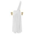 thumbnail image 5 of Haitryli Men Greek Ancient Costume Roman God Toga Robe Warrior Senator Caesar Halloween Cosplay White 3XL, 5 of 7