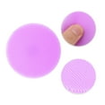 thumbnail image 3 of Unique Bargains 1 Pc Portable Silicone Facial Cleansing Brush Round 2.2"x2.2"x0.87" Purple, 3 of 7