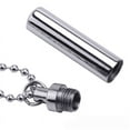 thumbnail image 2 of Stainless Steel Gloss Fully Sealed Bottle Pendant Water bottle shaped pendant necklace accessory, 2 of 5