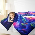 thumbnail image 4 of Homewish Multicolor Natural Scenery Bedding Comforter Set,Galaxy Planet Twin Comforter Sets,Orange Blue Green Bedding Set For Girls Kids,Microfiber Bedroom Decor Reversible,2pcs, 4 of 8