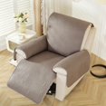 thumbnail image 4 of XUELC Non Slip Recliner Chair Cover- Waterproof Faux Suede Recliner Cover  Recliner Slipcovers with Elastic Straps for Pets and Kids 23.4in Brown, 4 of 14