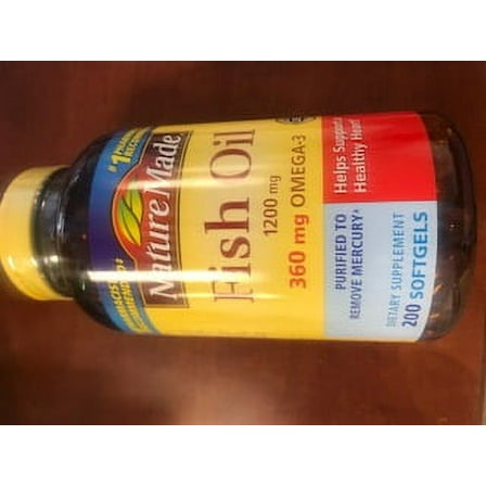 Nature Made Fish Oil 1200 mg., 200 Softgels
