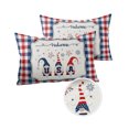 thumbnail image 2 of Outdoor Pillow Covers Throws Independence Day USA Flag Dwarf,Waterproof Pillow Cases Pack of 2 Red Blue White Star Stripe Plaid,Durable Cushion Cover Pillowcase for Patio Balcony Couch Garden, 2 of 7