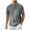 Dark Gray, variant on Mens Casual Henley Shirt Short Sleeve Button Down Beach T-Shirt Summer Breathable Cotton V Neck Tee Outdoor Top 2025