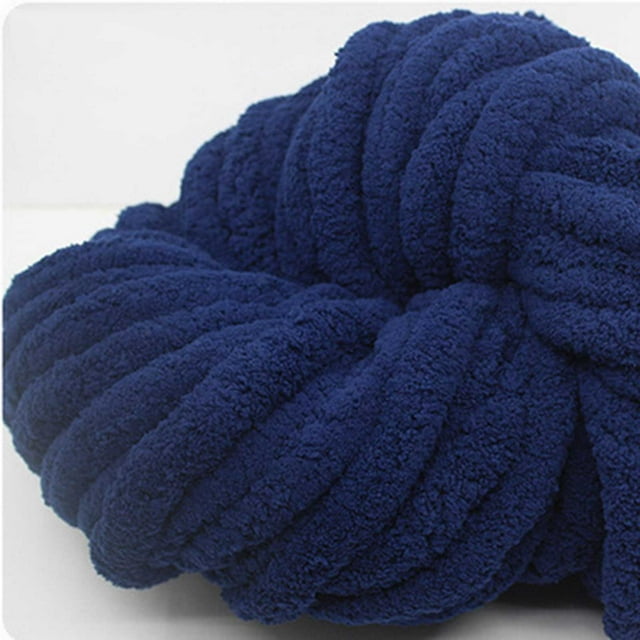 Unbeatable Value,Finger Knitting Crochet DIY Kit, Soft Wool Yarn, Easy Patterns, Adults, Handmade Rugs Blankets, Creative Crafting Supplies, Beginner Friendly, Artistic Home Decor | Fiber, Navy