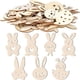 thumbnail image 4 of 70PCS Unfinished Blank Wood Cutout Wooden Easter Bunny Rabbit Shaped Wooden Easter DIY Wooden Craft for Easter Spring, 4 of 5