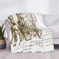 thumbnail image 3 of Fotbe Western Scenery With Old Wagon Manta de Franela con Estampado, Manta Ultrasuave para Cama, Sofá, Auto, Hipoalergénica y Antibolitas-60"x50", 3 of 6