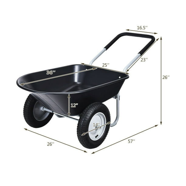 Rolling cart sale wheelbarrow