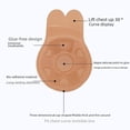 thumbnail image 4 of Parche de silicona invisible para levantar los senos con forma de oreja de conejo de 15 cm, transpirable, 4 of 6