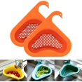 thumbnail image 1 of Cesta de drenaje para fregadero de cocina Rejilla de drenaje de cisne - Estante de drenaje triangular de filtrado colgante multifuncional, Cesta de colador de fregadero de cocina de esquina fácil de d Afortunado Sencillez, 1 of 5