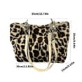 thumbnail image 3 of Unique Leopard Print Shoulder Bag Spacious Interior Underarm Bags Travel Handbag for Work Shopping or Leisure, 3 of 8