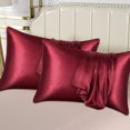thumbnail image 4 of Yeetfub Imitation Silk Pure Color Ding Pillowcase Envelope Pillow Cases Pillow, 4 of 7