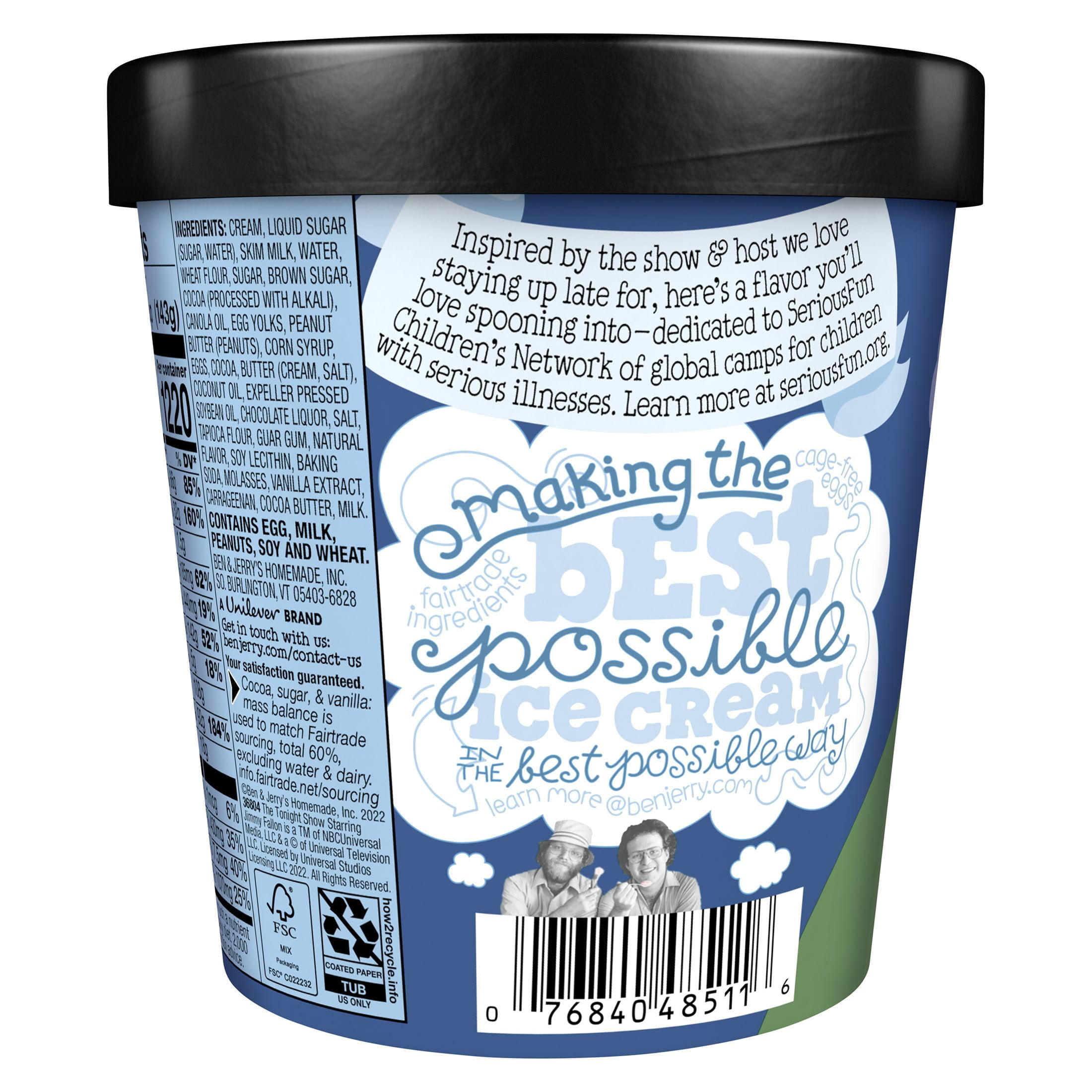 Ben & Jerry's The Tonight Dough Chunky Caramel & Chocolate Ice Cream Pint, 16 fl oz
