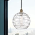 thumbnail image 2 of Innovations Lighting  Ballston Athens Deco Swirl - 1 Light 12" Cord Hung Mini Pendant Brushed Brass, 2 of 2