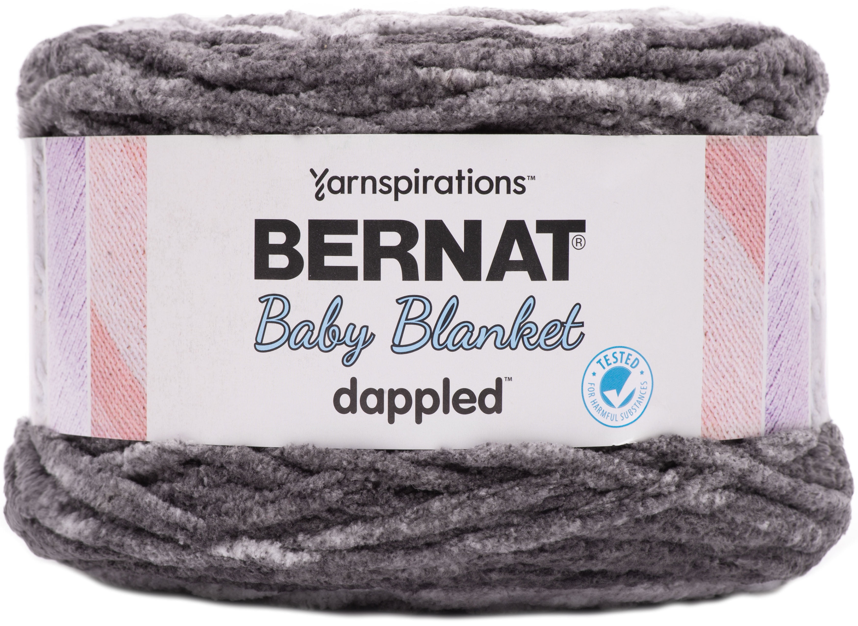 Bernat Baby Blanket Dappled Yarn Charcoal