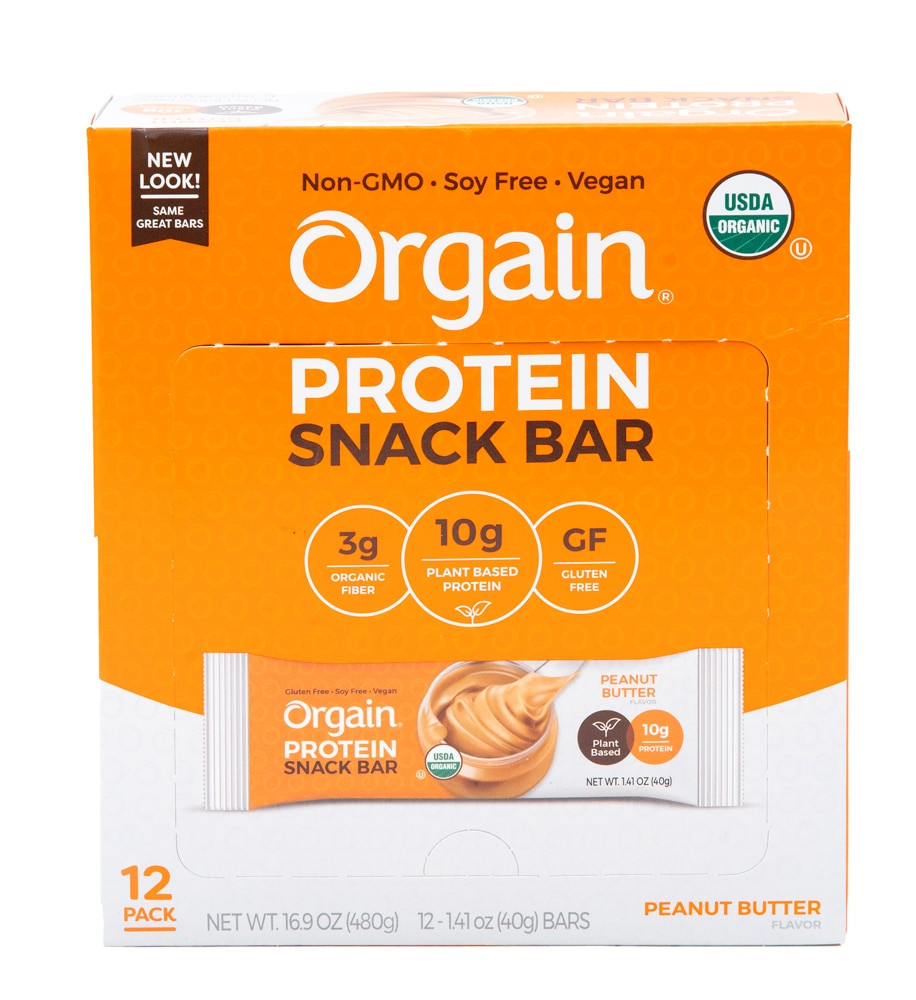 Orgain Organic Protein Bar Peanut Butter 12 Bars