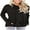Black, variant on JuneFish Women Long Sleeve Shirts Casual Tops Dressy Blouses Loose Tunic with Pockets