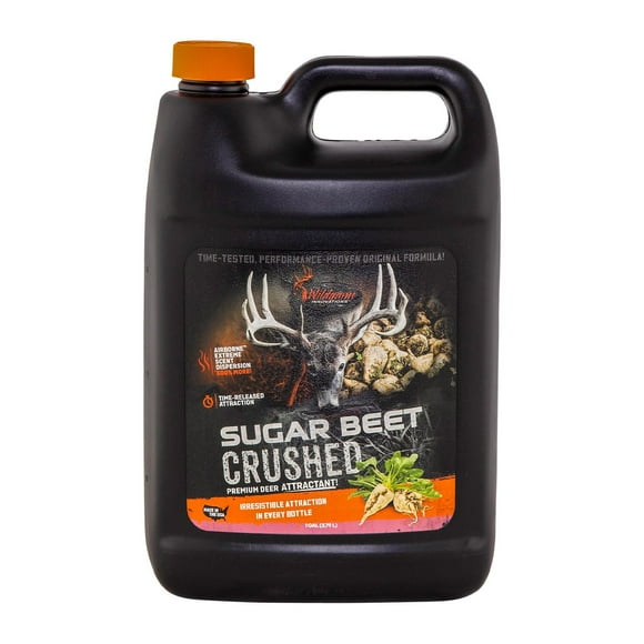 Wildgame Innovations Betterave à Sucre Liquide Concassée Attractif pour Cerf, 1 Gallon / Minéral Liquide Puissant à Libération Temporelle avec Dispersion de Parfum Extrême en Aération