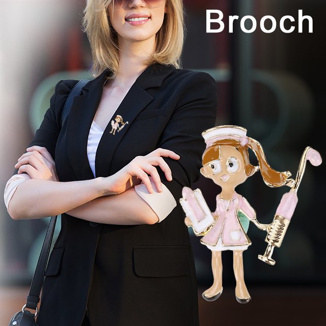 Hot6sl Ofertas Del Día Broche de Aleación de Temperamento de Moda para Enfermera, Cien Accesorios a Juego