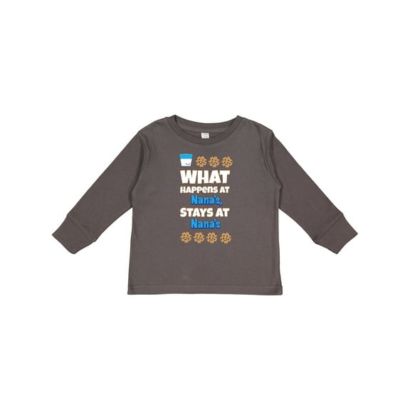 Inktastic What Happens at Nana's Boys or Girls Long Sleeve Toddler T-Shirt