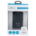 thumbnail image 3 of Smartcell® Wall Plate 2 Port Dual USB Outlet Portable Plug-In Charger AC Receptacle 2.1A for Home, Travel or Office. Screw-less, Easy to InstallPower Surge Protection UL Certified Listed - Black, 3 of 4