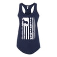 thumbnail image 2 of Pitbull Dad Dog Dag Funny Gift | Womens Dog Lover Jersey Racerback Tank Top, Navy, X-Large, 2 of 4