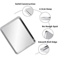 thumbnail image 2 of Stainless Steel Baking Sheet 2pcs,toaster Oven Pantray Sheet, 2 of 5