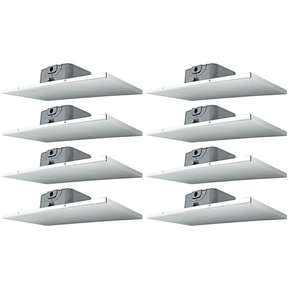 (8) Rockville DCS6T 70V Commercial 2' X 1' Drop Ceiling Tile Speakers For Office