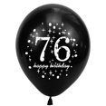 thumbnail image 4 of Globos SHUNTAI 76.º cumpleaños negro y dorado, 15 unidades, 12", 4 of 7