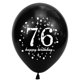 thumbnail image 4 of Globos SHUNTAI 76.º cumpleaños negro y dorado, 15 unidades, 12", 4 of 7