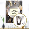 thumbnail image 3 of Designart "Marble Abstraction in Soft Colors III" Abstract Marble Mirror Wall Decor - Modern Gold Abstract Mirror Wall Art For Entryway - 40" x 30" Inch, 3 of 5