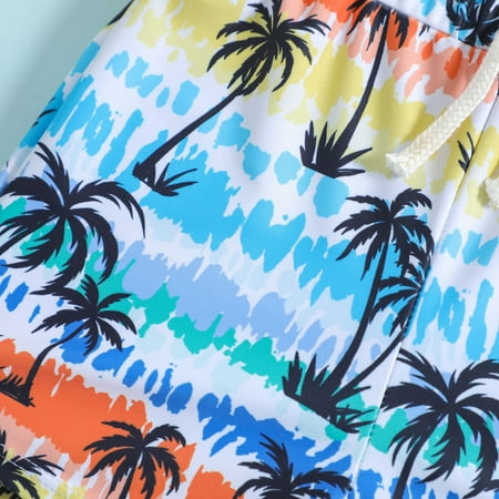 

nsendm Toddler Kids Baby Boys Summer Print Shorts Quick Dry Beach Swimwear Swimming Trunks Swim Trunks 4t Toddler Boy Swimwear White 3-4 Years