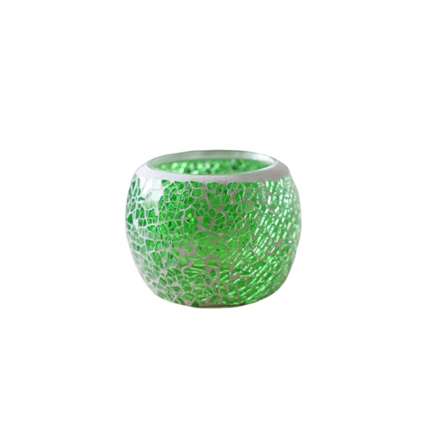 Toystoory Portavelas de cristal decorativo estilo europeo elegante de moda para el hogar restaurante Bar Club candelabro soporte decoración ornamento Verde
