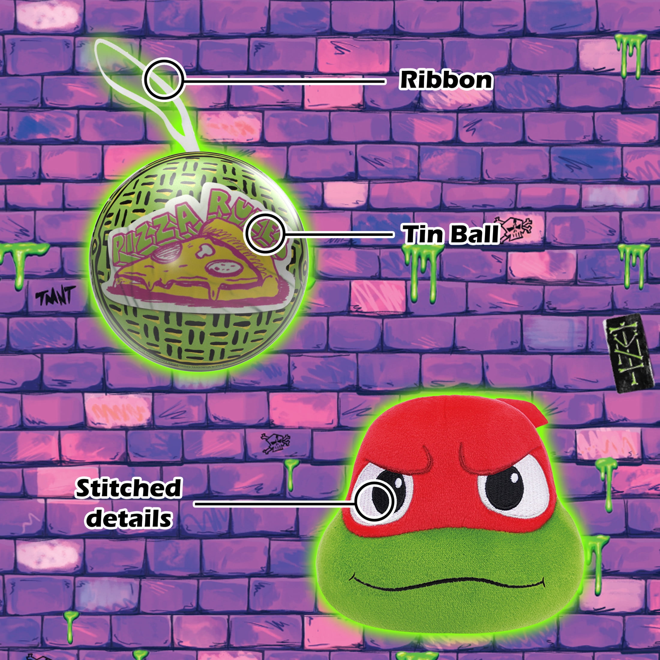Teenage Mutant Ninja Turtles MiraBall, Blind Box Surprise Plushies -  Mystery Action Figures Toy, Cute Stuffed Animal - Great for Gifts & Party Favors, Aged 3+ (4-Pack)
