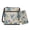 Beige-Hummingbird Flower, variant on Wolf Family Leather Hobo Bag with Wallet Crossbody Satchel Purse Zipper Shoulder Purse with Adjustable Strap Sling Messenger Purse with Leather Clutch Purse, Green
