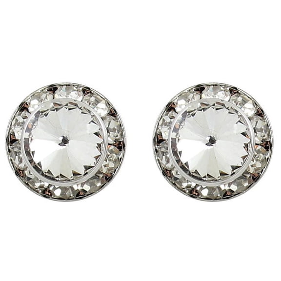 Dance Competition Stud Earrings - 15mm Swarovski Crystal