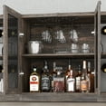 thumbnail image 3 of Industrial Wine Bar Cabinet for Liquor and Glasses,Farmhouse Coffee Wine Cabinet with Storage and Wine Rack,Buffet Cabinet for Dining Room Kitchen Living Room, 3 of 8