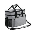 thumbnail image 1 of Bolsa de refrigeración plegable grande Bolsa de refrigeración para el almuerzo Bolsa a prueba de fugas con correa para el hombro Bolsa térmica aislada BLESIY Bolsas de almuerzo con aislamiento, 1 of 8