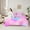 Pink Blue C, variant on Manfei Initial Letter L 7pcs Bedding Comforter Set,Kawaii Unicorn Queen Bedding Sets,Starry Sky Queen Sheet Sets For Girl,Breathable Bedroom Decoration Reversible