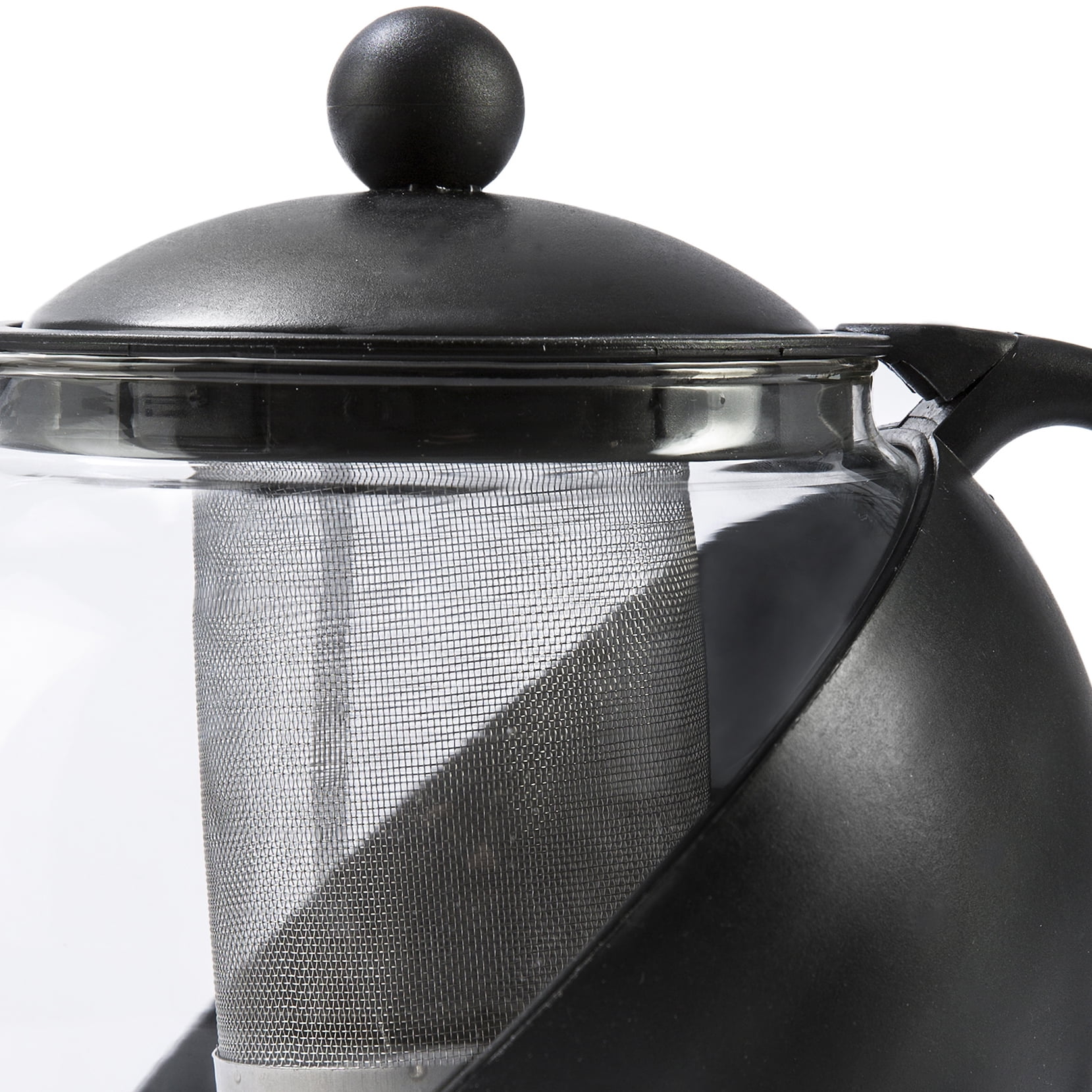 Primula 5 Cups Teapot with Infuser, Dishwasher Safe, Black