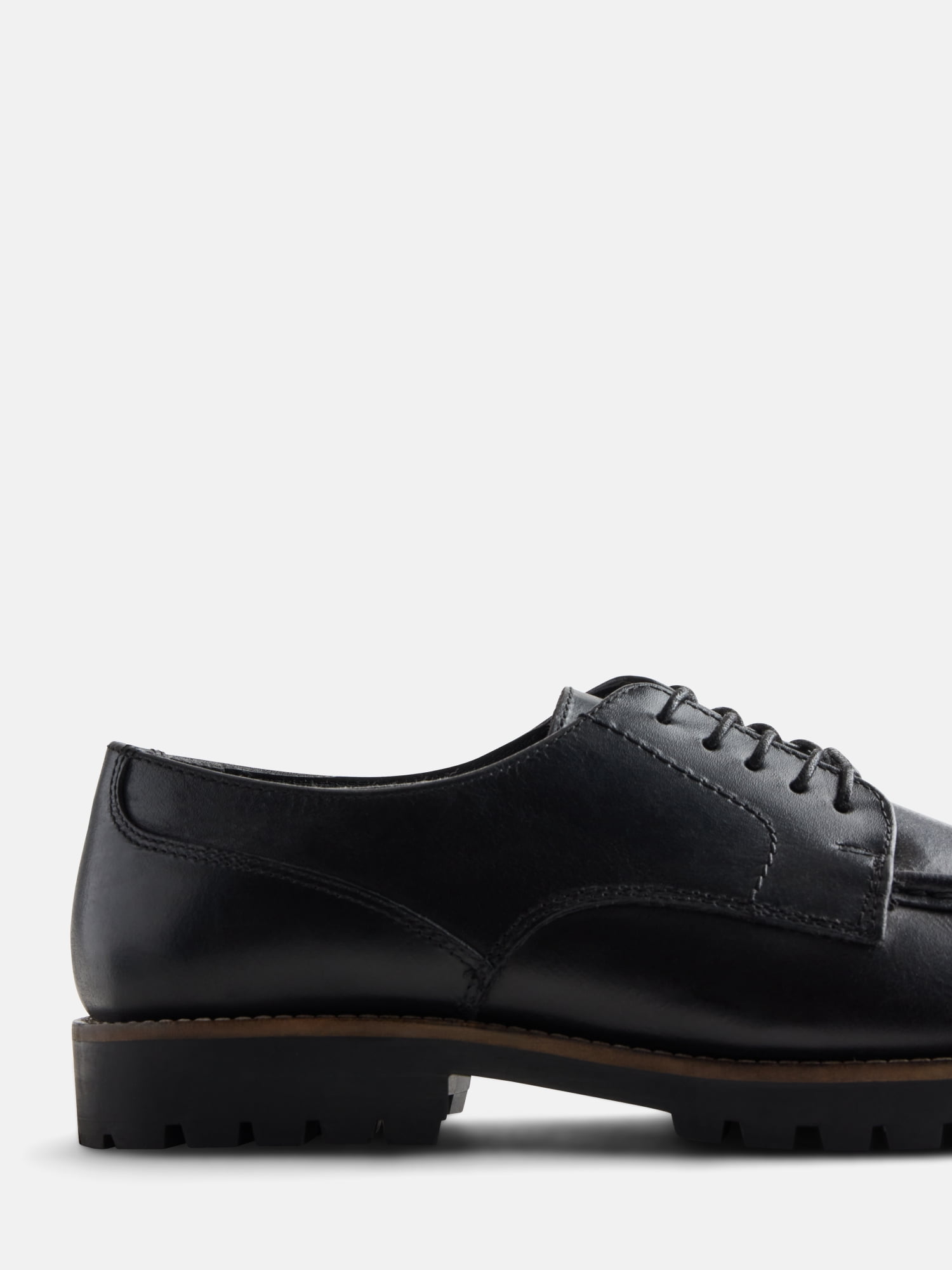Free Assembly Men's Leather Moc Toe Oxfords