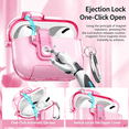 thumbnail image 6 of Multifunction Built in Magnets Lock Clear Case Cover for AirPods, Original Look Transparent Case with Hidden Phone Stand, Top-Connected Earbud Skin Ultra Thin Soft Silicone TPU Protector, 6 of 8
