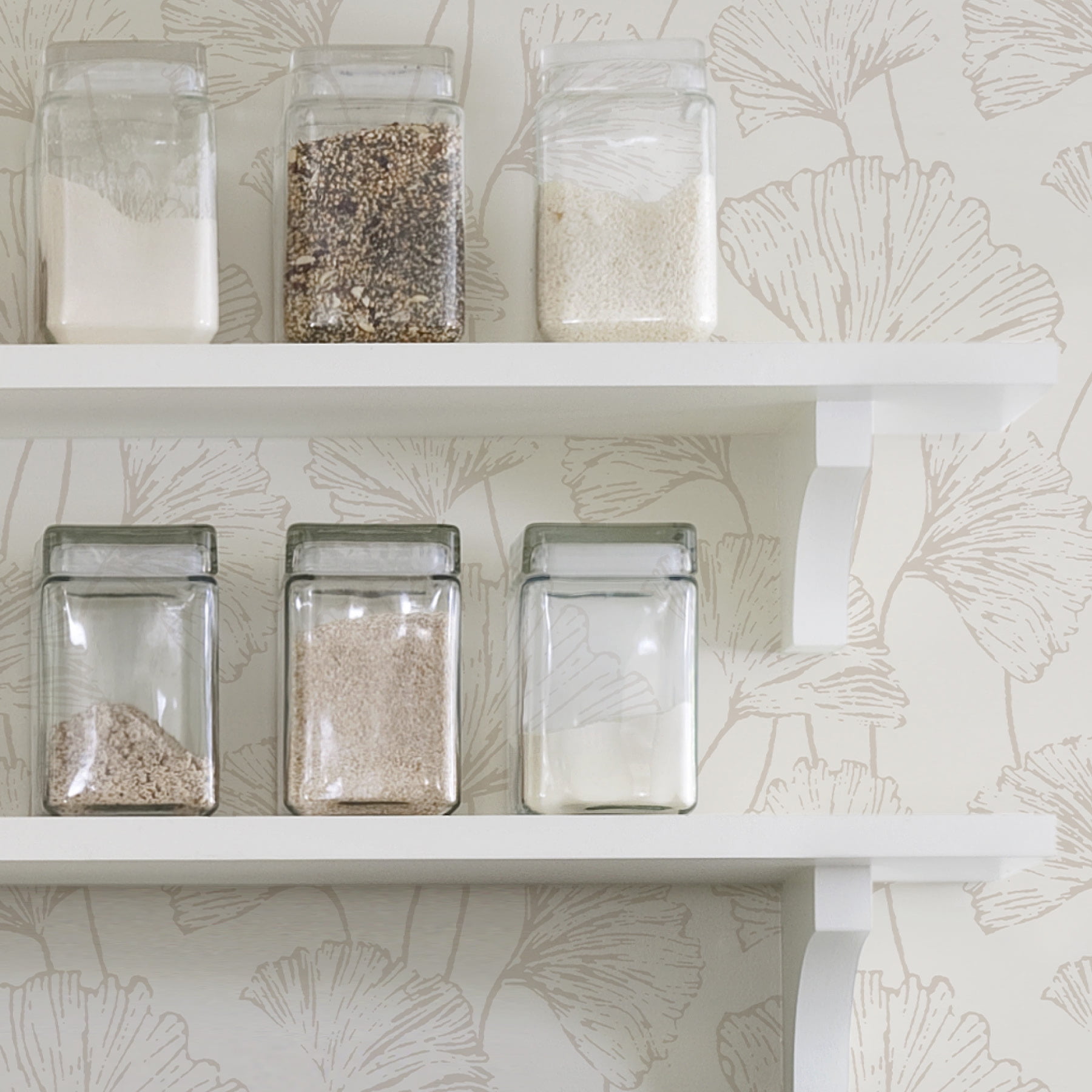 NuWallpaper Silver Hikarigaoka Vinyl Peel And Stick Wallpaper, 216-in by 20.5-in, 30.75 sq. ft.