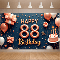 thumbnail image 7 of Decorative Birthday Banner Balloon Design Happy 88th Birthday for Milestone Celebration Indoor Decoration Party Scene, 7 of 7