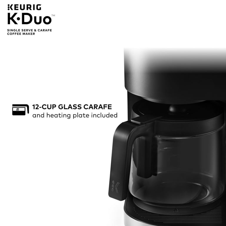 Keurig K Duo Plus 12-Cup Black Matte Single Serve and Carafe