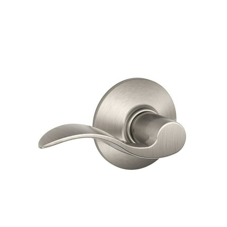 Schlage F10VACC619 Accent Passage Lever, Satin Nickel