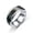 050, variant on Mood Temperature Ring for Men & Women, Color-Changing Stainless Steel Band, Gold/Silver/Blue, Sizes 6-10